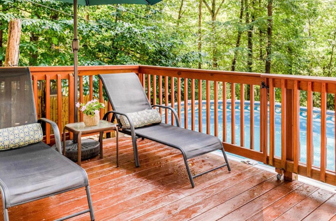 Pocono Cabin With Private Pool At Shawnee Mtn East Stroudsburg Dış mekan fotoğraf